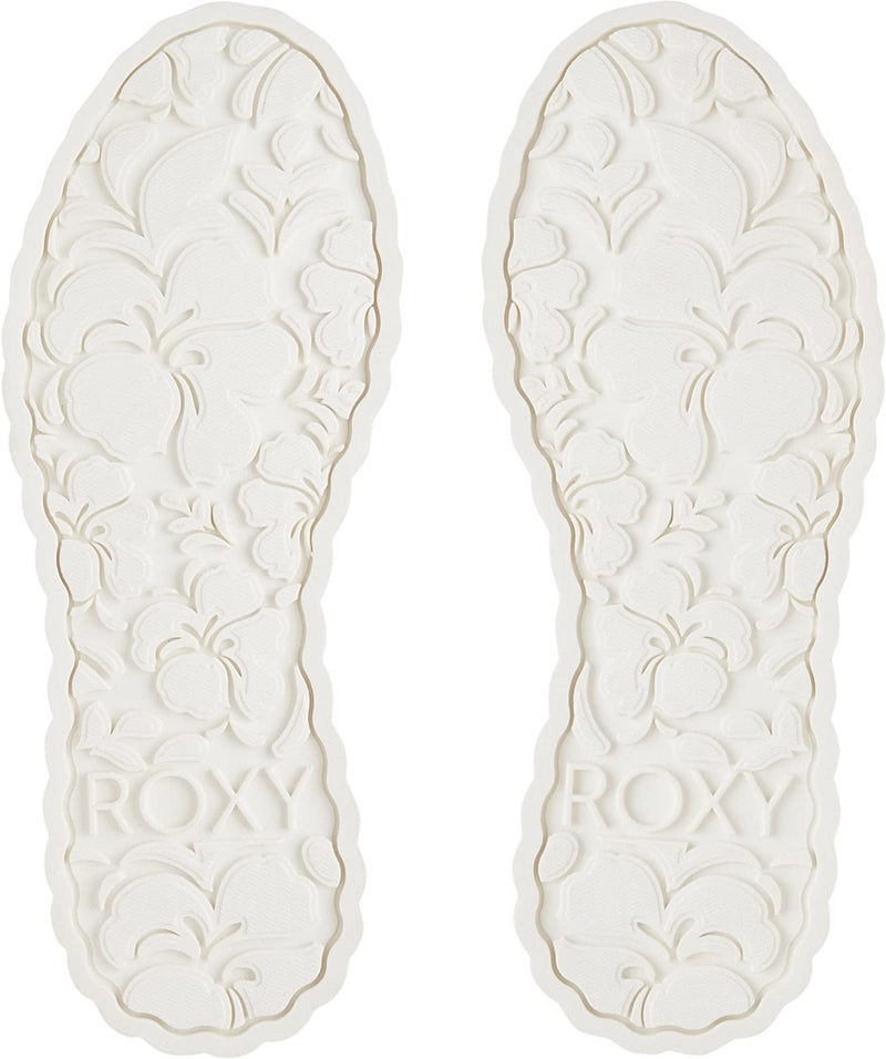 Roxy Women's Sheilahh Slip On Platform Sneaker Shoe, White , 7 medium US - Image 4